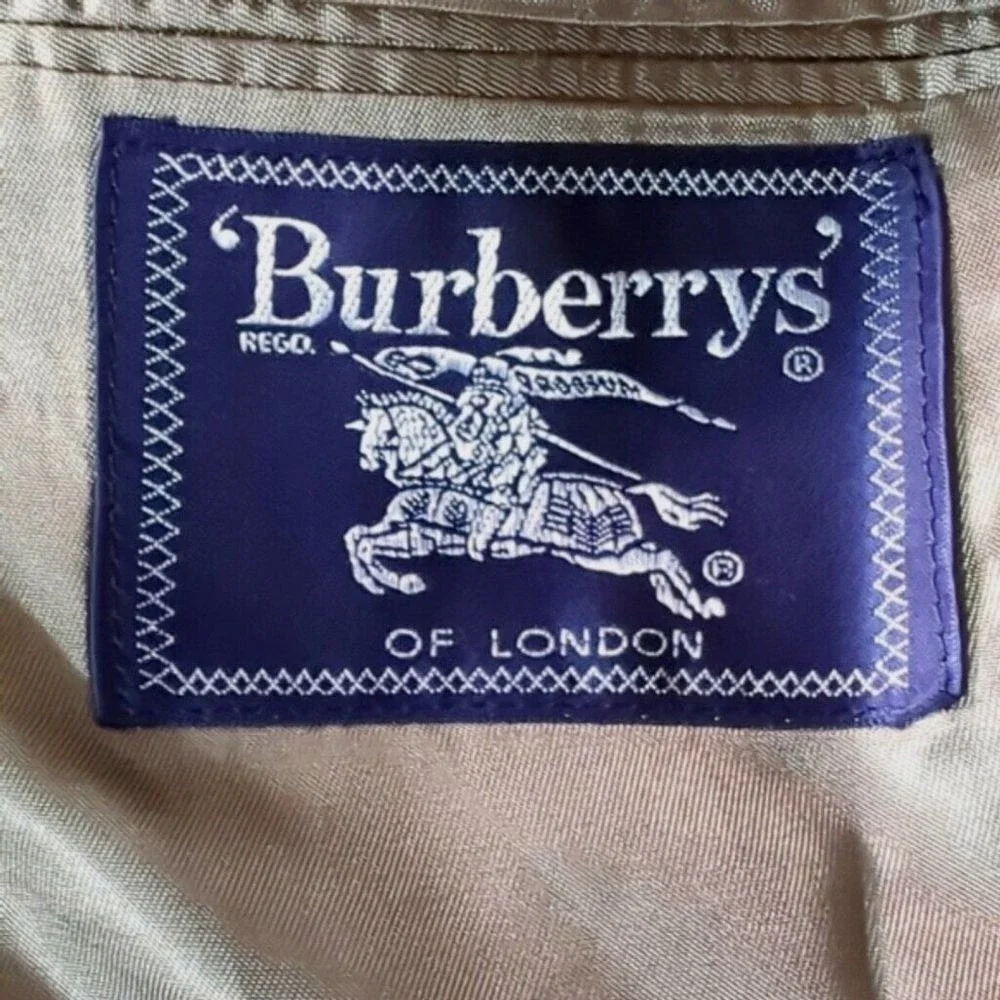 Burberrys of London Mens 43R Blazer Sport Coat Dark Brown‎ Wool Two Button